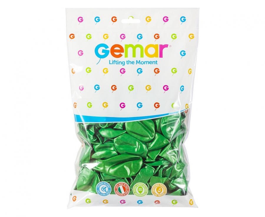 Balony zielone matalizowane śr. 80cm (100szt) GM90/37 GoDan